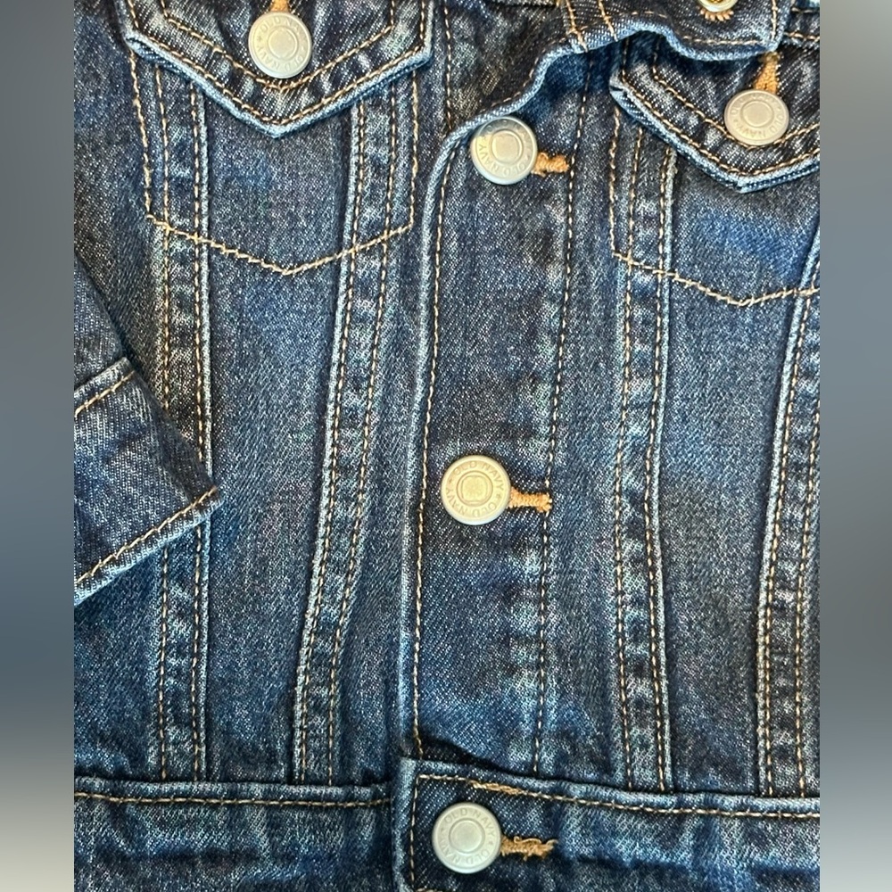Baby Sherpa Lined Jean Jacket | Old Navy Size 6-12m - Picture 4 of 4